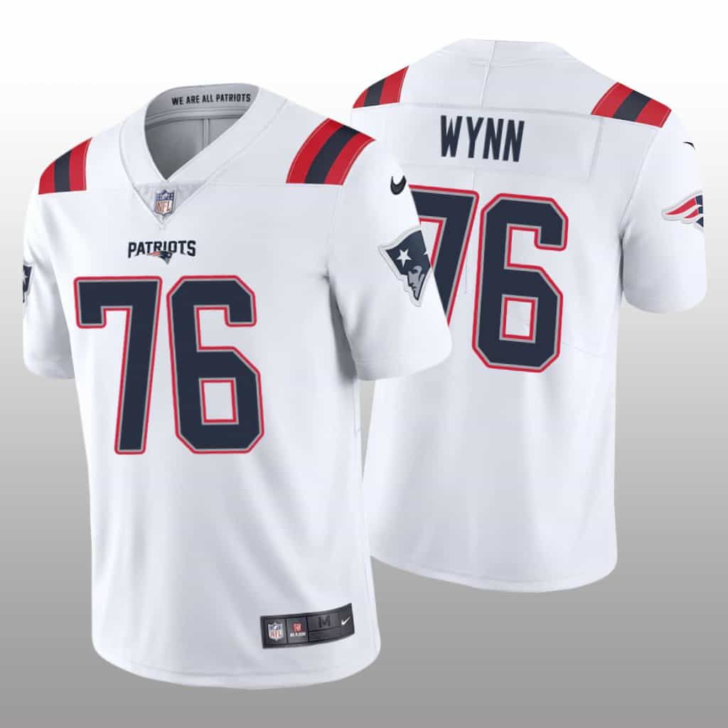 Men New England Patriots 76 Isaiah Wynn Nike White Limited NFL Jersey